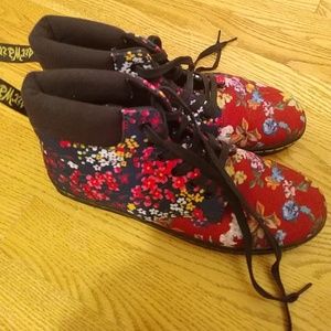 Floral Doc martens ankle boots
